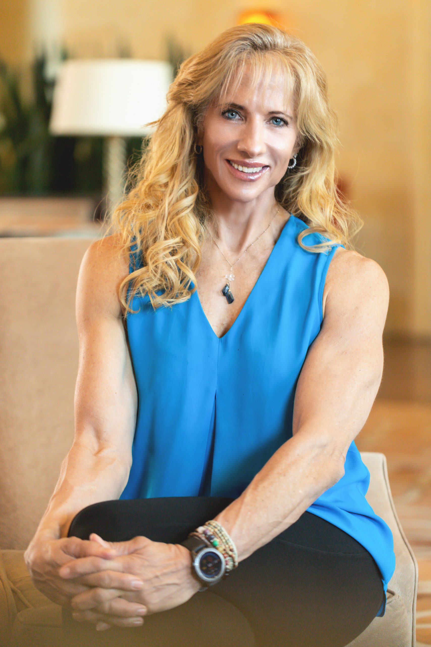 Elizabeth Yurth seated and smiling